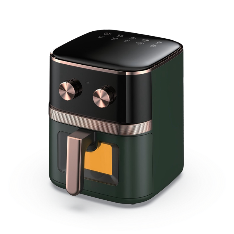 Freidora de aire multifunción minimalista de doble botón sin aceite (GY-ZGJ-T505)